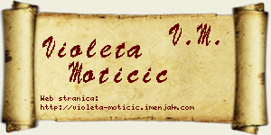 Violeta Motičić vizit kartica